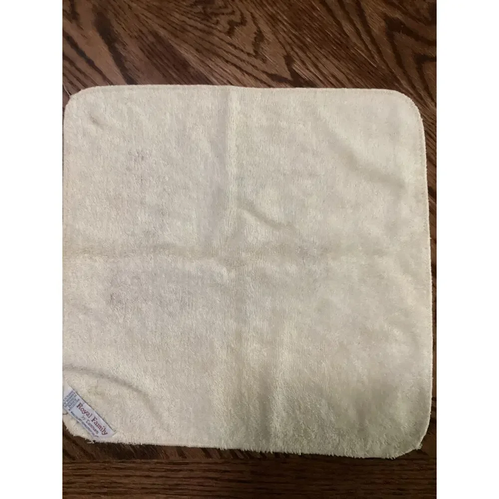 Vntg Royal Family By Cannon Pastel Bouquet Washcloth